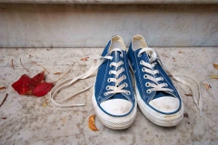 Blue shoes