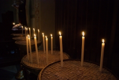 Candles in church