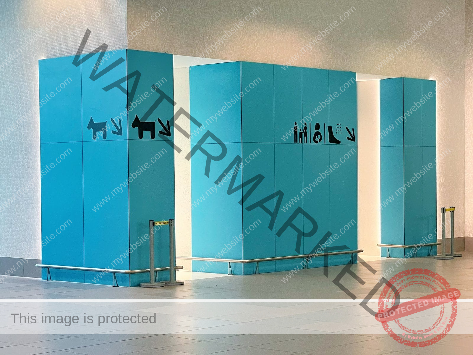 At the airport, they have one for dogs too